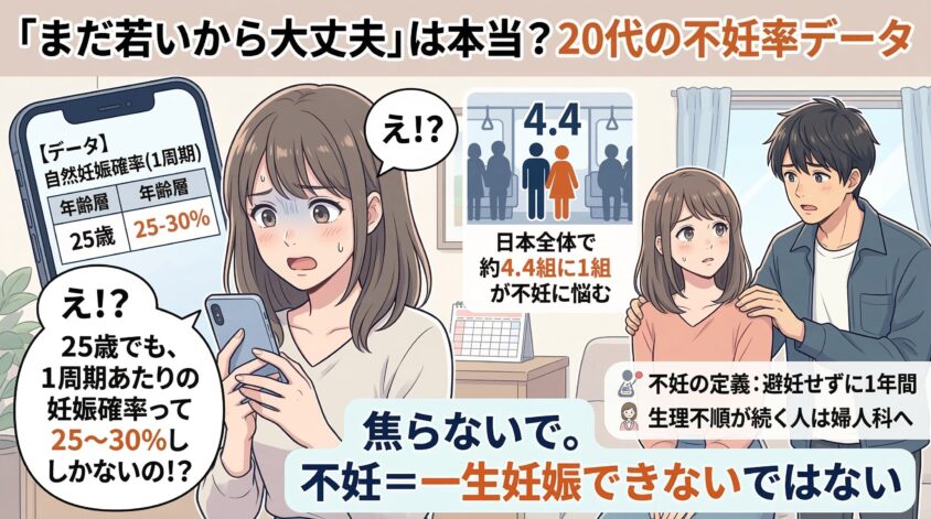 20代でも不妊になるって本当？まずはデータで現実を知ろう