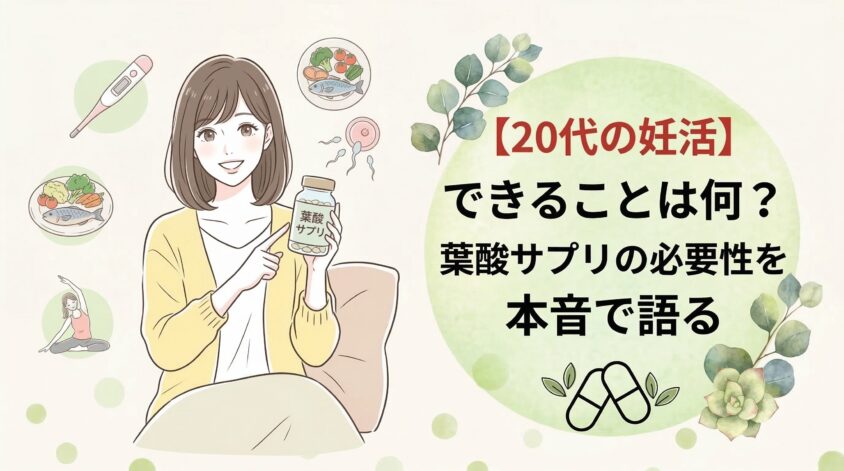 【20代の妊活】できることは何？葉酸サプリの必要性を本音で語る