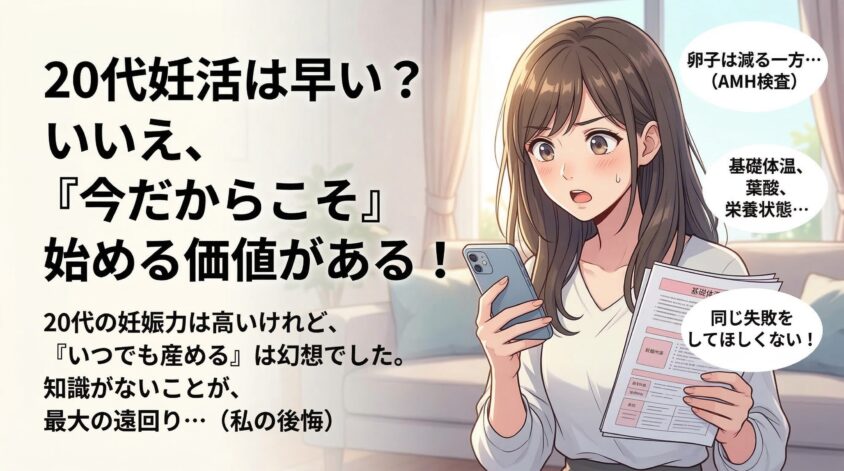 20代で妊活って早い？いいえ、「20代だからこそ」始める価値がある