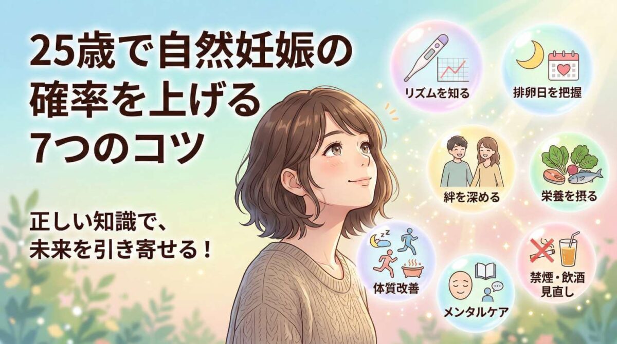 25歳で自然妊娠の確率を上げる7つのコツ