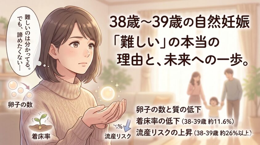 38歳～39歳の自然妊娠が「難しい」と言われる本当の理由