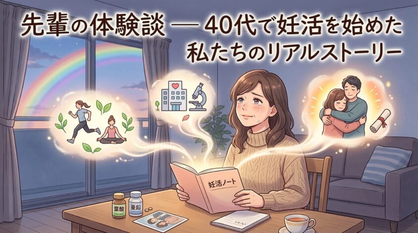 先輩の体験談 ── 40代で妊活を始めた私たちのリアルストーリー