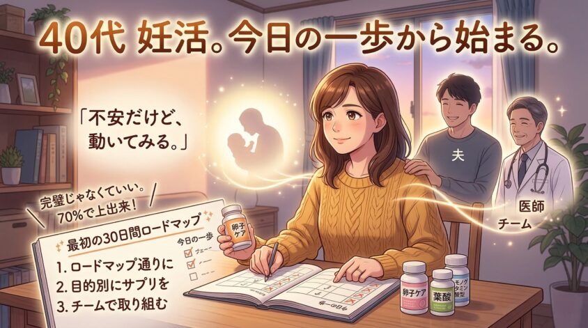 40代の妊活は「今日の一歩」から始まる