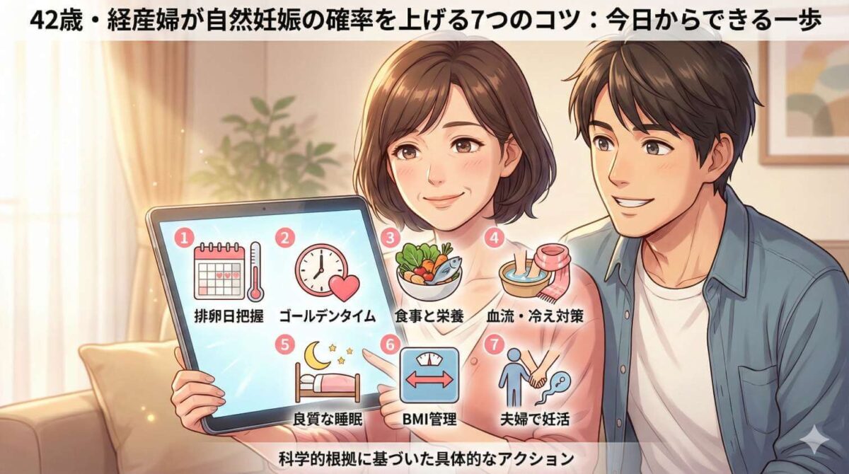 42歳・経産婦が自然妊娠の確率を上げる7つのコツ