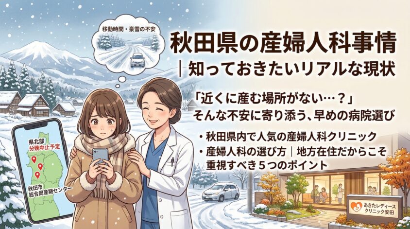 秋田県の産婦人科事情｜知っておきたいリアルな現状