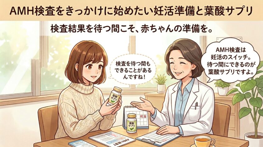 AMH検査をきっかけに始めたい妊活準備と葉酸サプリ
