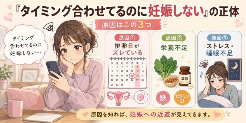 知恵袋の悩みあるある――「タイミング合わせてるのに妊娠しない」の正体