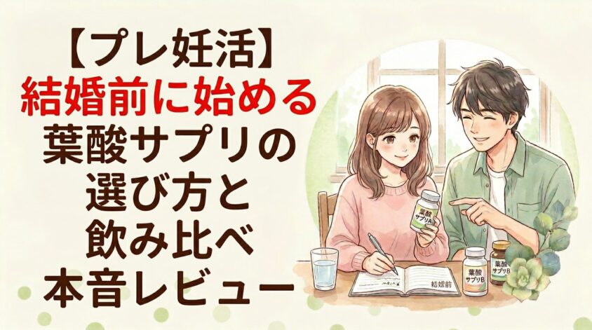 【プレ妊活】結婚前に始める葉酸サプリの選び方と飲み比べ本音レビュー