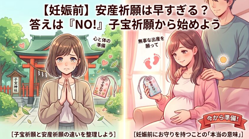 妊娠前に安産祈願やお守りは「早すぎる」？答えはNO