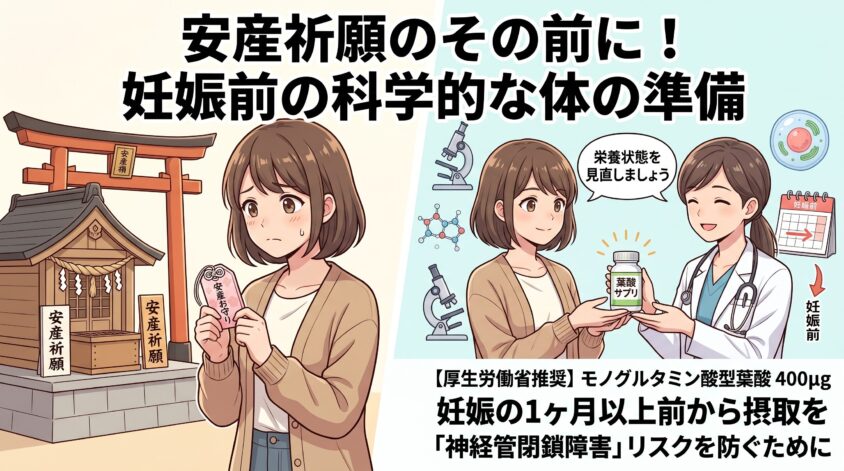 妊娠前に安産祈願よりも先にやるべき「科学的な準備」がある
