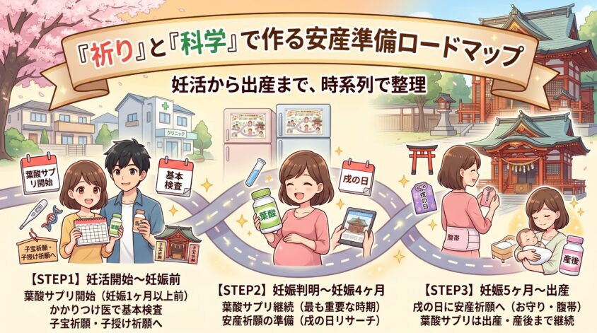 「祈り」と「科学」で作る妊娠前の安産準備ロードマップ