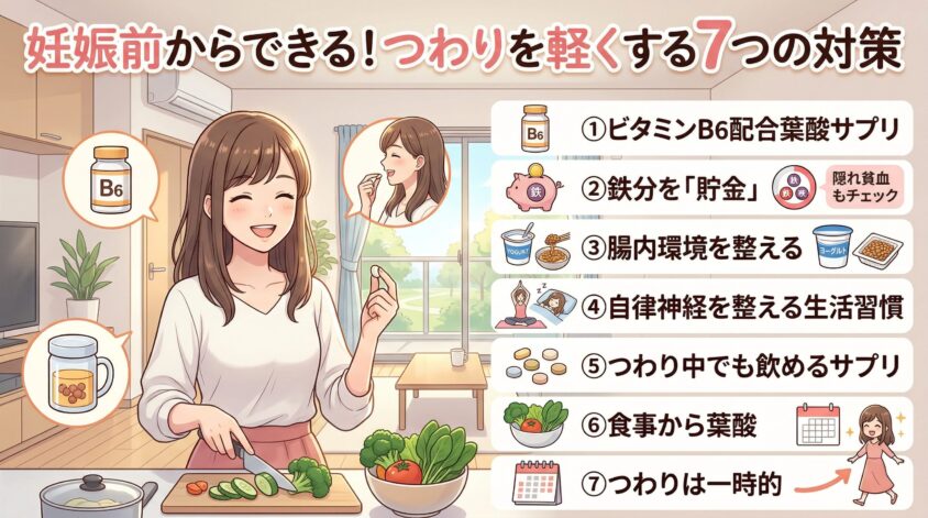 妊娠前からできる！つわりを軽くする7つの対策