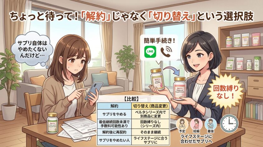 ちょっと待って！ベルタシリーズ「解約」じゃなく「切り替え」という選択肢