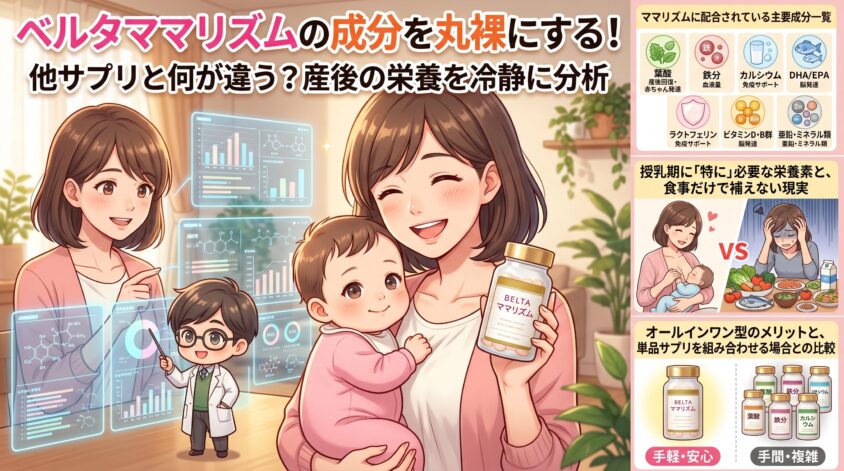 ベルタママリズムの成分を丸裸にする｜他サプリと何が違うのか