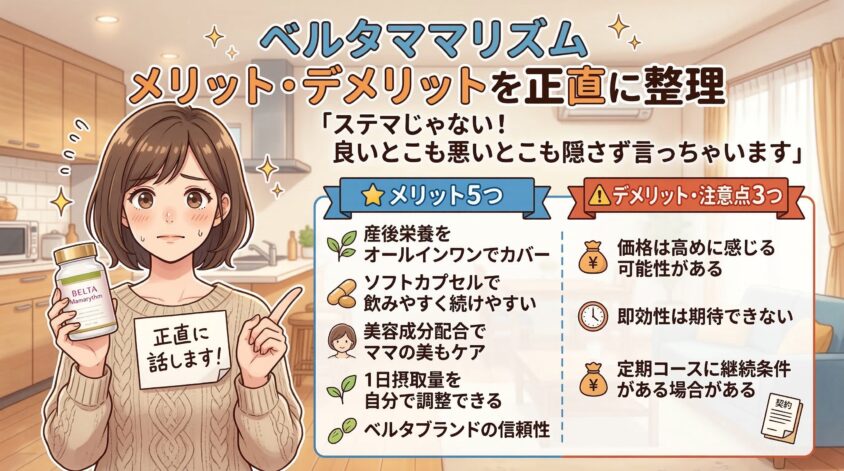 ベルタママリズムのメリット・デメリットを正直に整理
