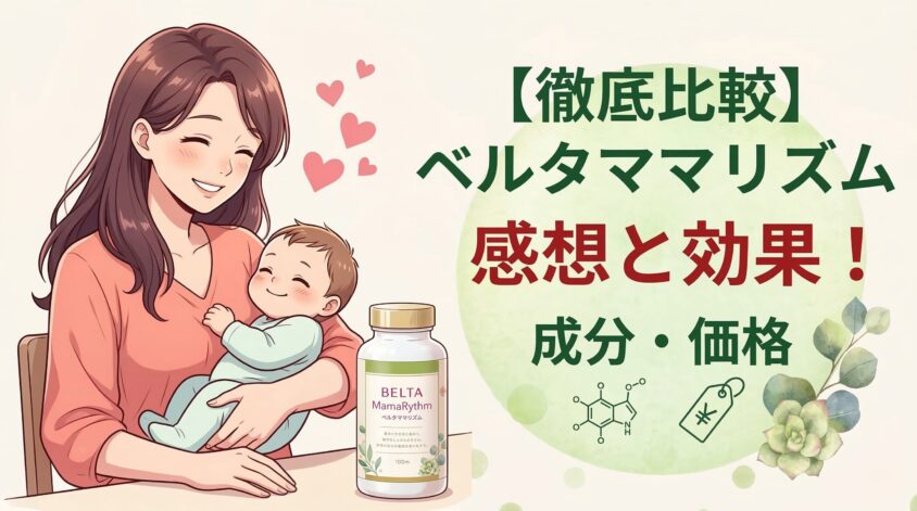 【産後の味方】ベルタママリズムの感想と効果|成分・価格も徹底比較