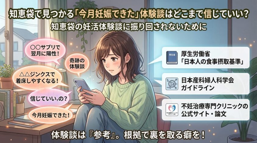 知恵袋で見つかる「今月妊娠できた」体験談はどこまで信じていい？