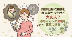 妊娠初期に葉酸を飲まなかったけど大丈夫？赤ちゃんへの影響を正直に語る