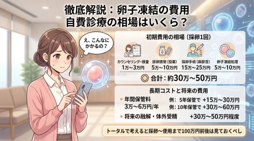卵子凍結の費用はいくら?自費診療の相場を徹底解説