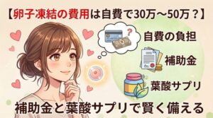 卵子凍結の費用は自費で30万〜50万?補助金と葉酸サプリで賢く備える
