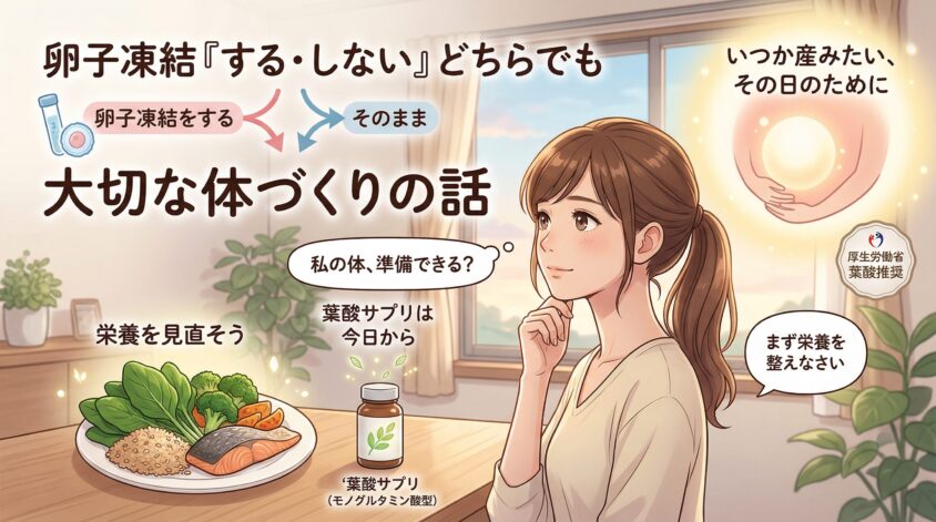 卵子凍結「する・しない」どちらでも大切な体づくりの話
