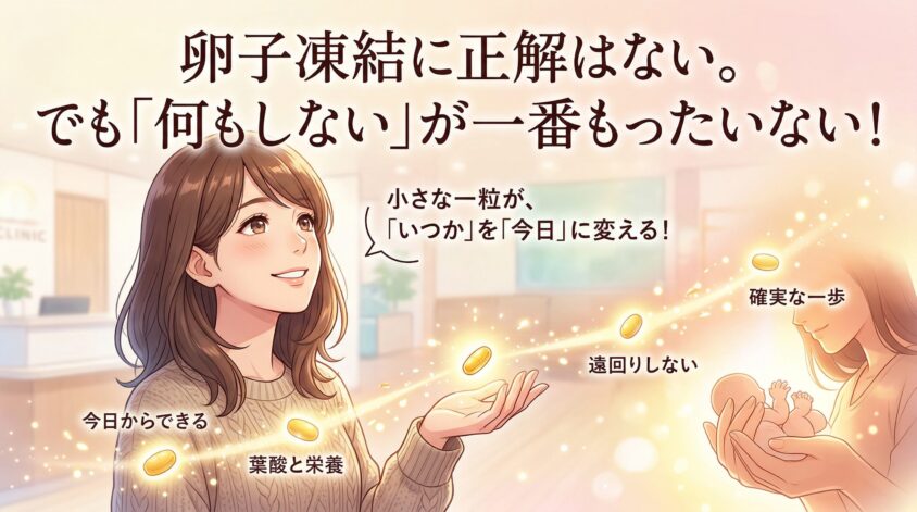 まとめ──卵子凍結に正解はない。でも「何もしない」が一番もったいない