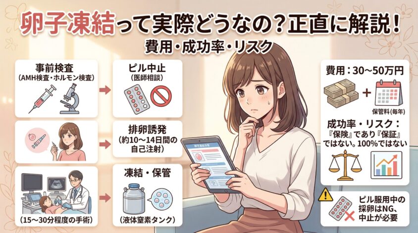 卵子凍結って実際どうなの?費用・成功率・リスクを正直に解説