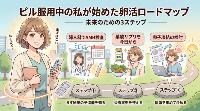 ピル服用中の私が始めた卵活ロードマップ