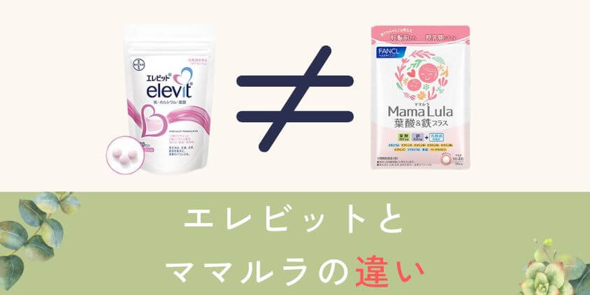 エレビットとママルラの違いを比較して解説