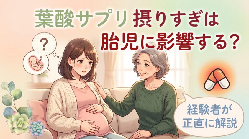 【不安解消】葉酸サプリ摂りすぎは胎児に影響する？経験者が正直に解説
