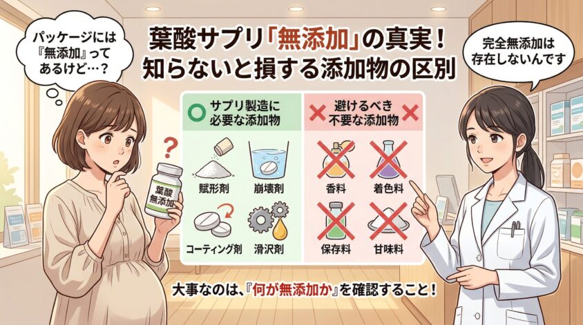 葉酸サプリの「無添加」は嘘？知らないと損する添加物の真実