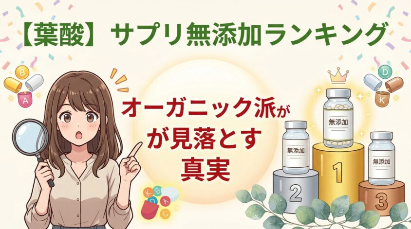 葉酸サプリ無添加おすすめランキング｜オーガニック派が見落とす真実