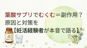葉酸サプリでむくむ＝副作用？原因と対策を【妊活経験者】が本音で語る