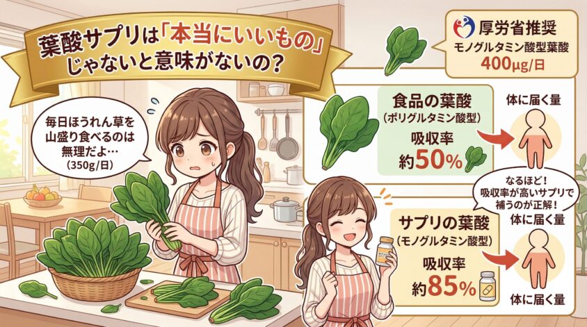 葉酸サプリは「本当にいいもの」じゃないと意味がないの？