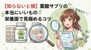 【知らないと損】葉酸サプリの本当にいいもの栄養面で見極めるコツ