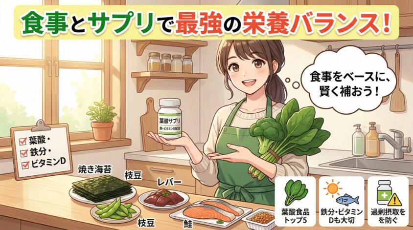 食事とサプリの組み合わせで最強の栄養バランスを作る方法