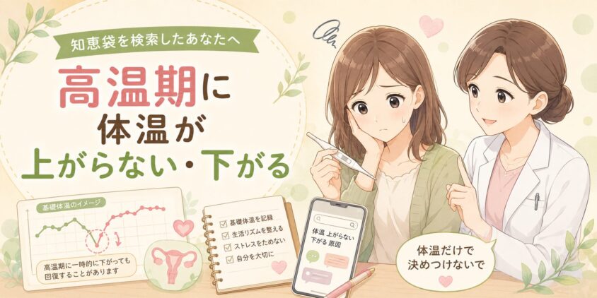 高温期に体温が上がらない・下がる──知恵袋を検索したあなたへ