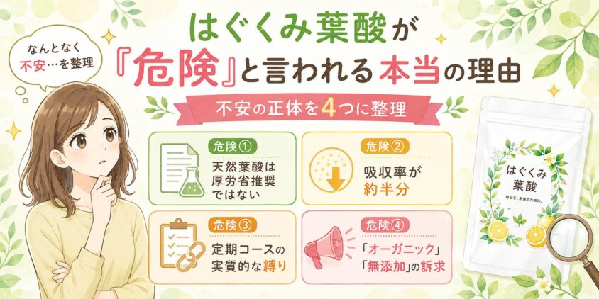はぐくみ葉酸(このめ/konome)が「危険」と言われる本当の理由
