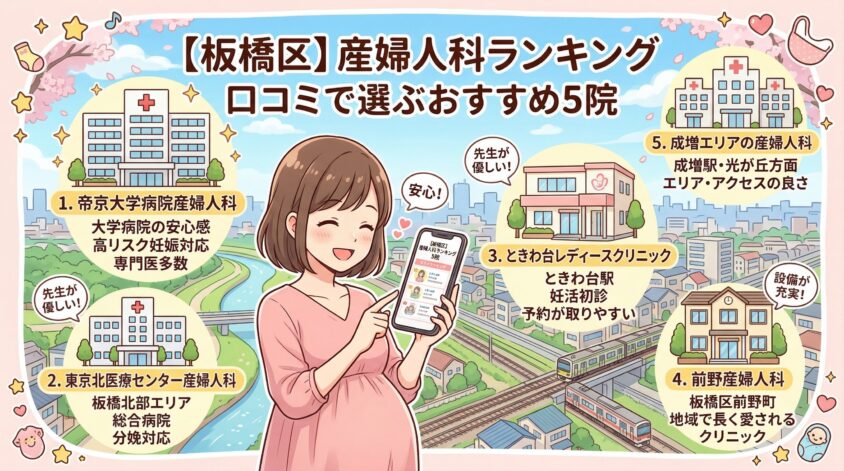 【板橋区の産婦人科ランキング】口コミで選ぶおすすめ人気5院