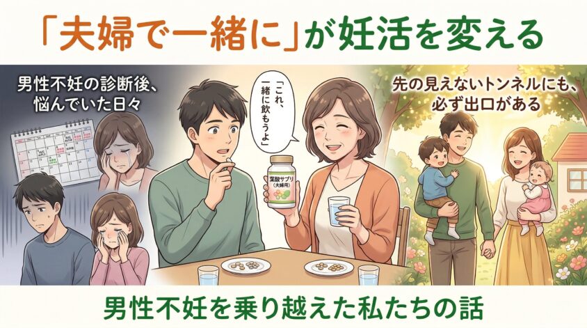 「夫婦で一緒に」が妊活を変える――男性不妊を乗り越えた私たちの話