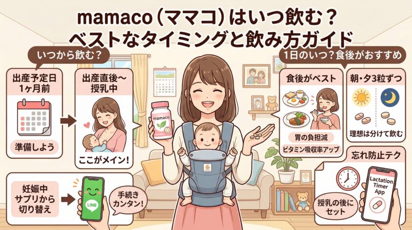 mamaco(ママコ)はいつ飲む?ベストなタイミングと飲み方ガイド