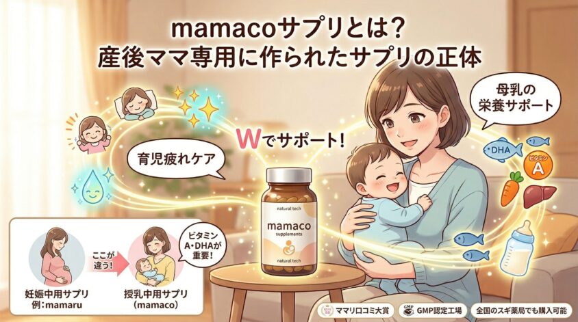 mamaco(ママコ)サプリとは?産後ママ専用に作られたサプリの正体