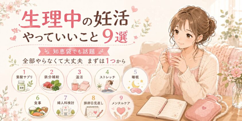 生理中の妊活、知恵袋でも話題の「やっていいこと」9選