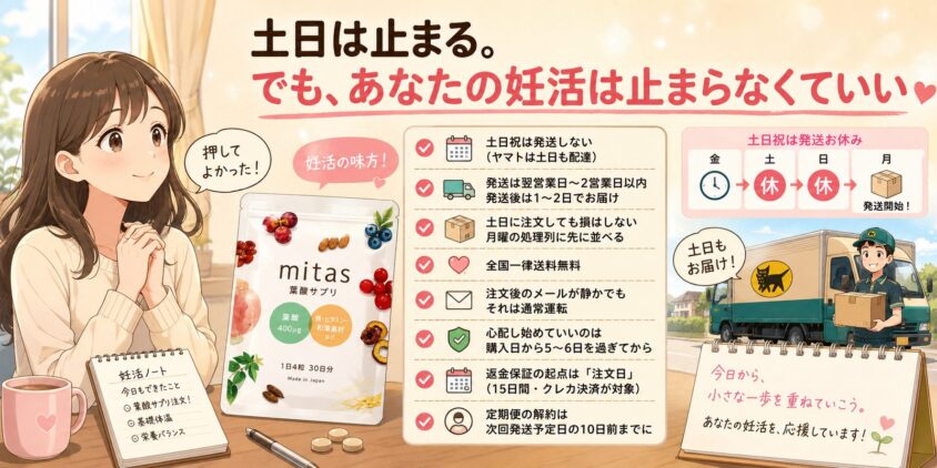 まとめ：土日は止まる。でも、あなたの妊活は止まらなくていい