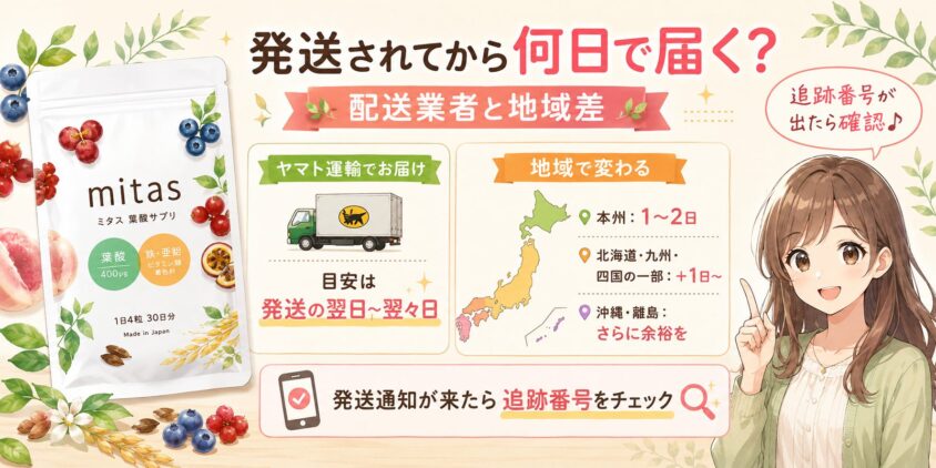 発送されてから何日で届く？配送業者と地域差