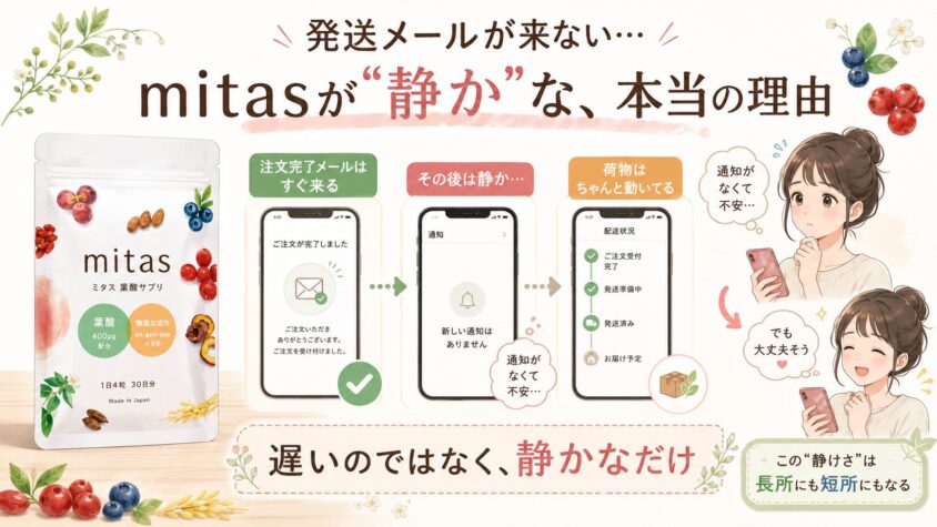 「発送メールが来ない&hellip;」mitasが"静か"な、本当の理由