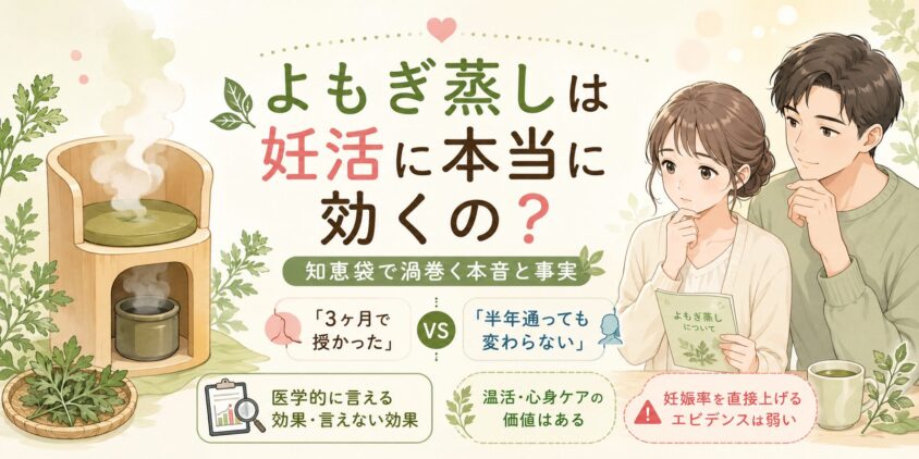 よもぎ蒸しは妊活に本当に効くの？知恵袋で渦巻く本音と事実