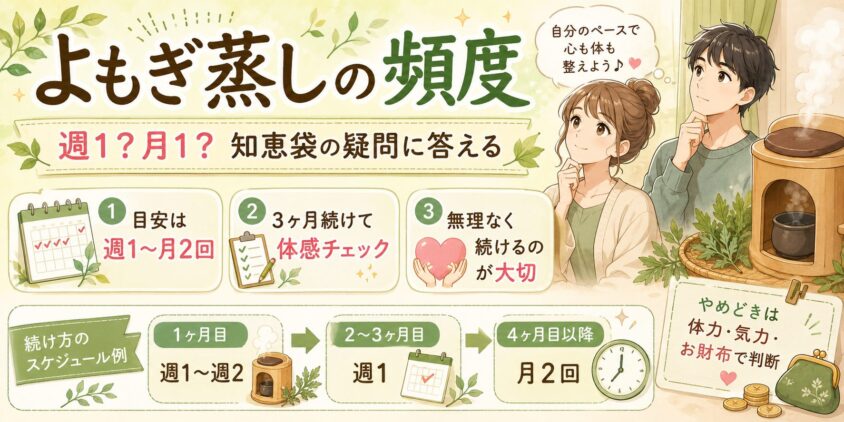 よもぎ蒸しの頻度――週1？月1？知恵袋で多い疑問にズバッと答える