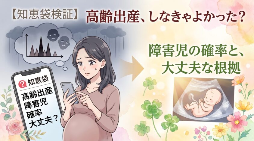 【知恵袋検証】高齢出産しなきゃよかった？障害児の確率と大丈夫な根拠