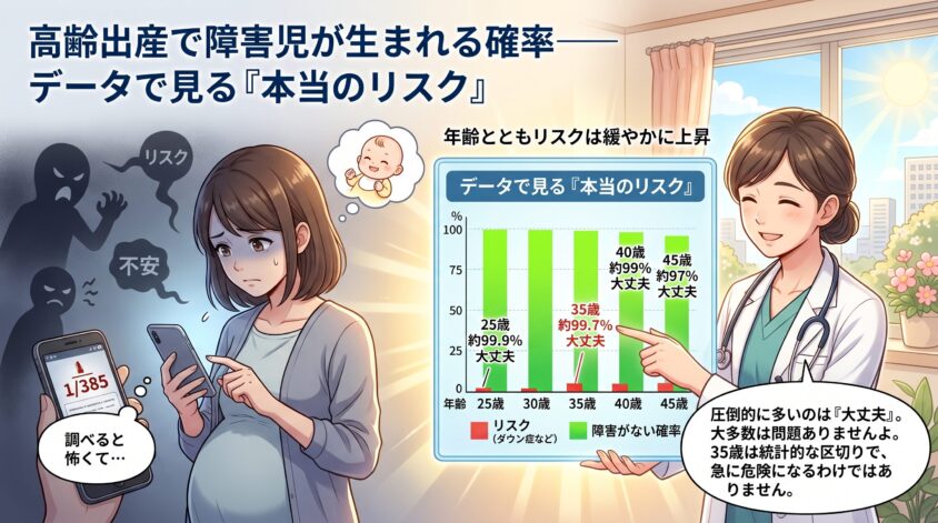 高齢出産で障害児が生まれる確率──データで見る「本当のリスク」